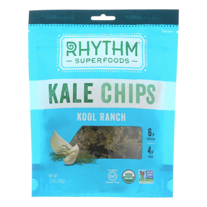 Rhythm Superfoods Kale Chips - Cool Ranch (Pack of 12 - 2 Oz.)