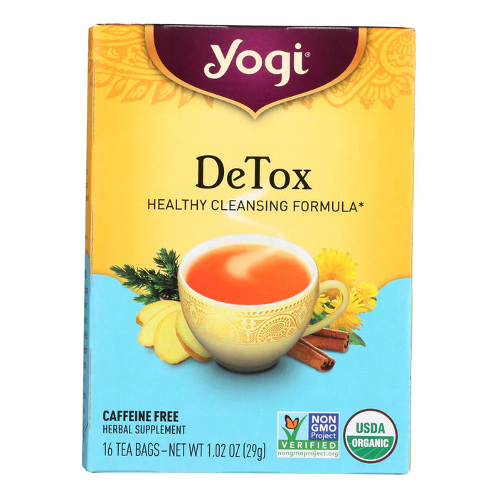 Yogi Detox Herbal Tea: 6x16 Tea Bags for Natural Cleansing