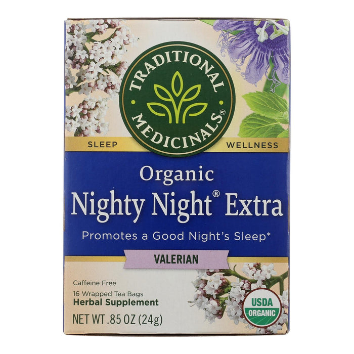 Traditional Medicinals Valerian Root Nighttime Tea (6 Pack, 16 Tea Bags Each)