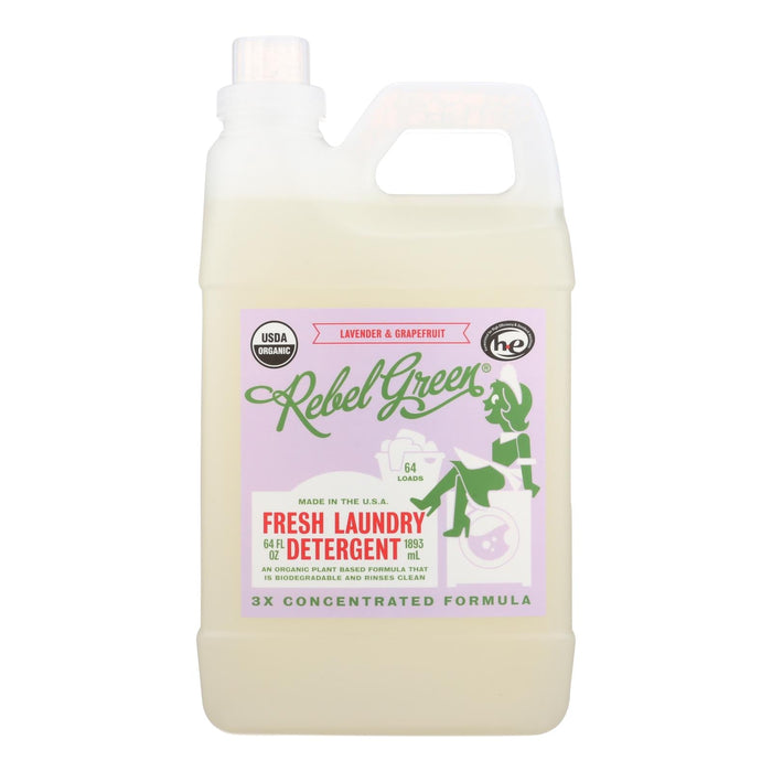 Rebel Green Lavender & Grapefruit Laundry Detergent, Pack of 4 (64 Fl Oz.)