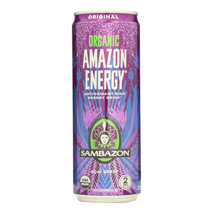 Sambazon Organic Amazon Energy Drink Original, 12 Fl Oz (Pack of 12)