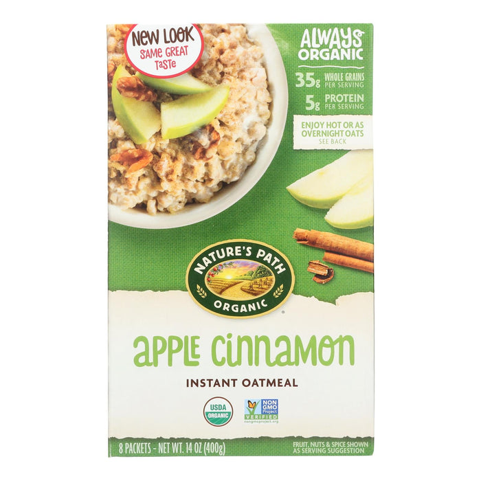 Nature's Path Hot Oatmeal - Apple Cinnamon, 14 Oz. (Pack of 6)