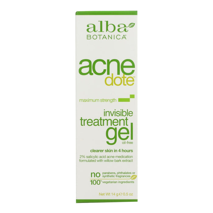 Alba Botanica Natural Acnedote Invisible Salicylic Acid Drying Treatment Gel (0.5 Oz)