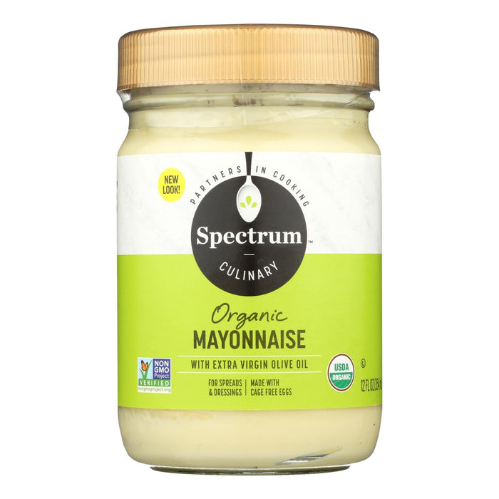 Spectrum Naturals Organic Olive Oil Mayonnaise - 12 Oz. (Pack of 12)