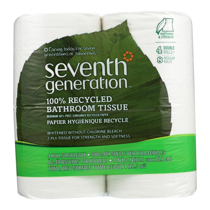 Seventh Generation Soft & Strong Bathroom Tissue, Pack of 12 Rolls (300 Count)