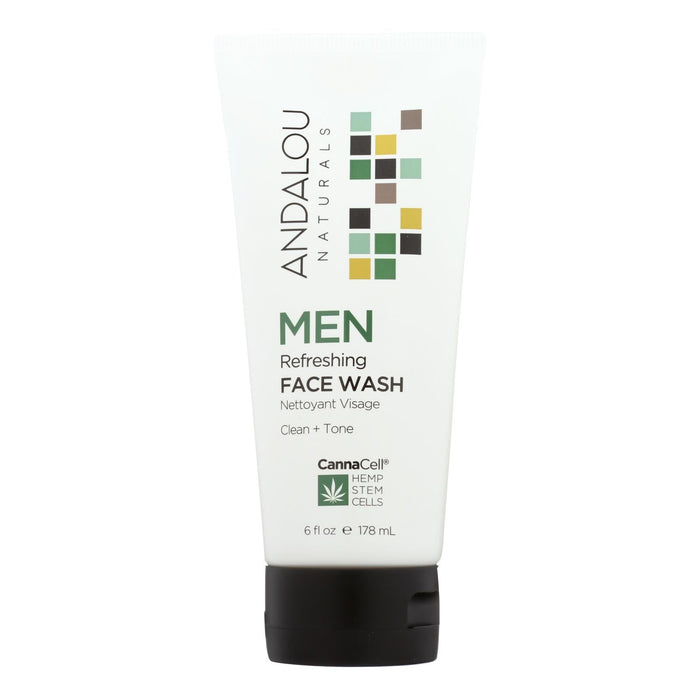 Andalou Naturals Men's Refreshing Face Wash - 6 Fl Oz