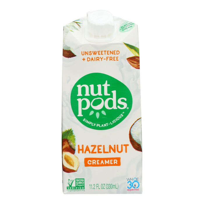 Nutpods Hazelnut Unsweetened Creamer (Pack of 12 - 11.2 Fl Oz)