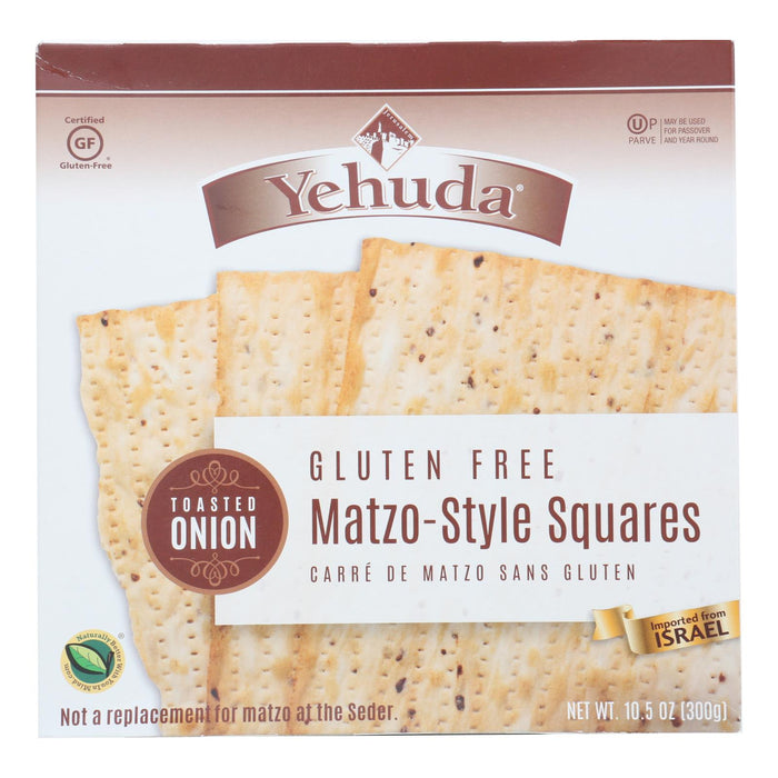 Yehuda Gluten-Free Toasted Onion Matzo Squares, 12-Pack (10.5 Oz. Each)