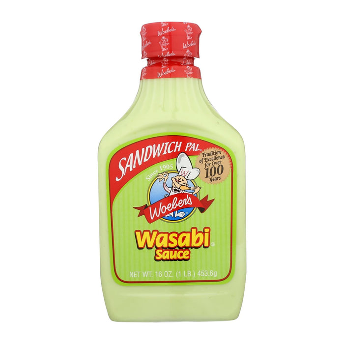 Woeber's Authentic Wasabi Sauce (Pack of 6 - 16 Fl Oz.)