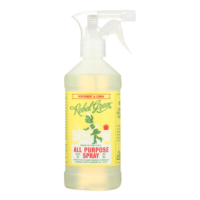 Rebel Green All-Purpose Spray (Pack of 4) - 16 Fl Oz. Peppermint Lemon