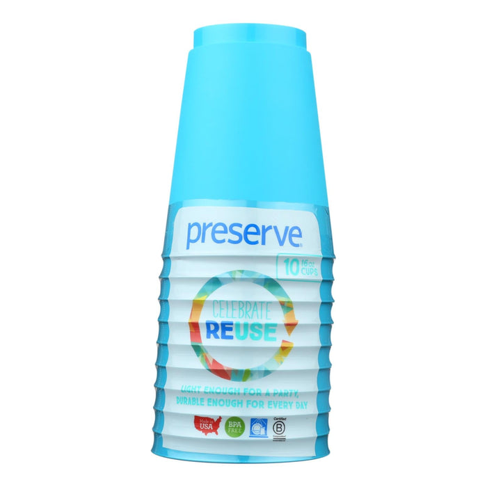 Preserve Cups 16oz On The Go Aqua (120 Ct.)