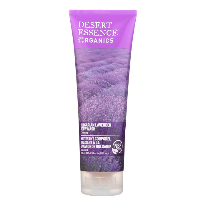 Desert Essence Bulgarian Lavender Body Wash, 8 Fl Oz (Pack of 8)