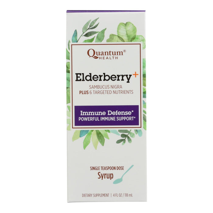 Quantum Elderberry Syrup, Immunity Booster, 4 Fl Oz