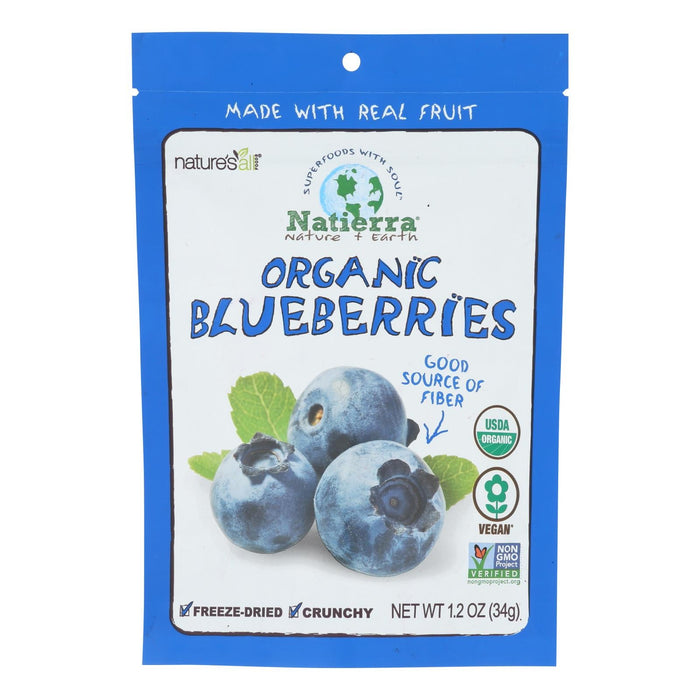 Natierra Organic Freeze-Dried Blueberries - 12 x 1.2 Oz