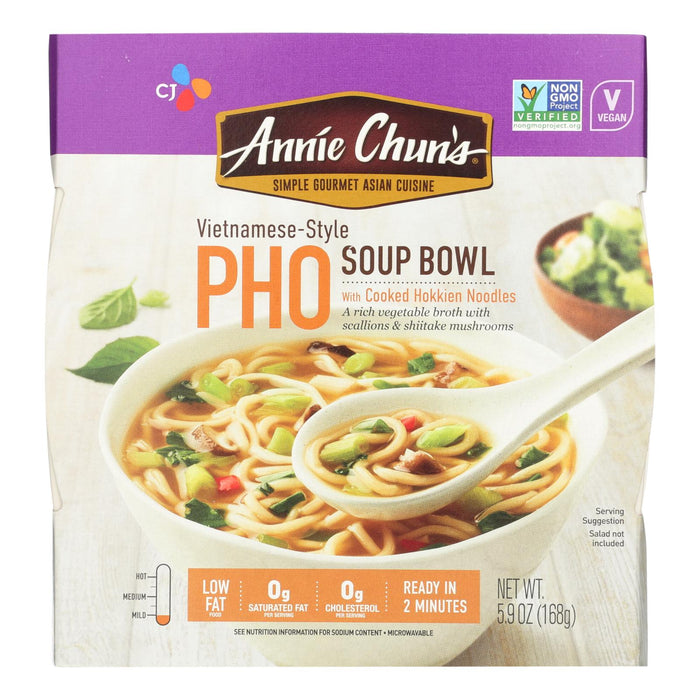 Annie Chun's Vietnamese Pho Rice Noodle Soup Bowl (Pack of 6 - 6 Oz.)