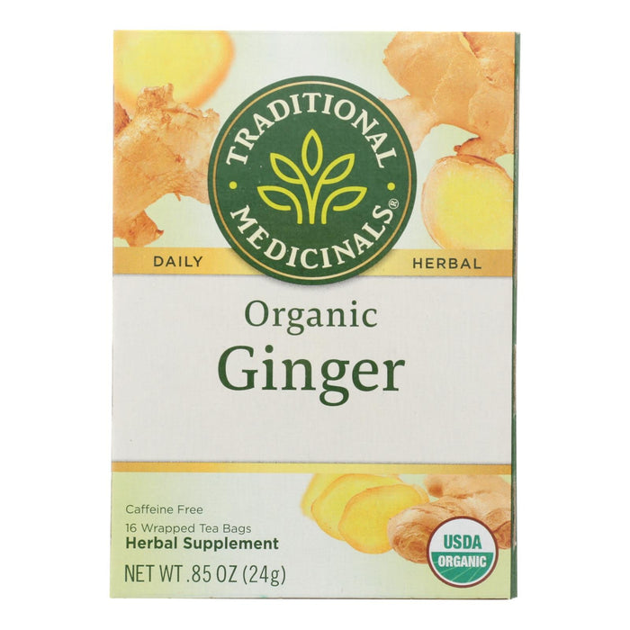 Traditional Medicinals Organic  Ginger Herbal Tea, 16 Count (Pack of 6)