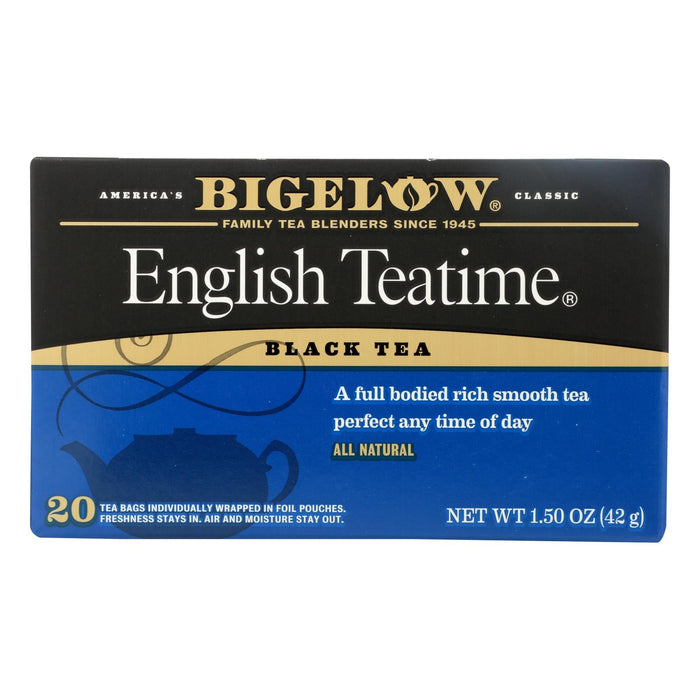 Bigelow Tea Black Tea English Teatime (6 Packs of 20 Bags)