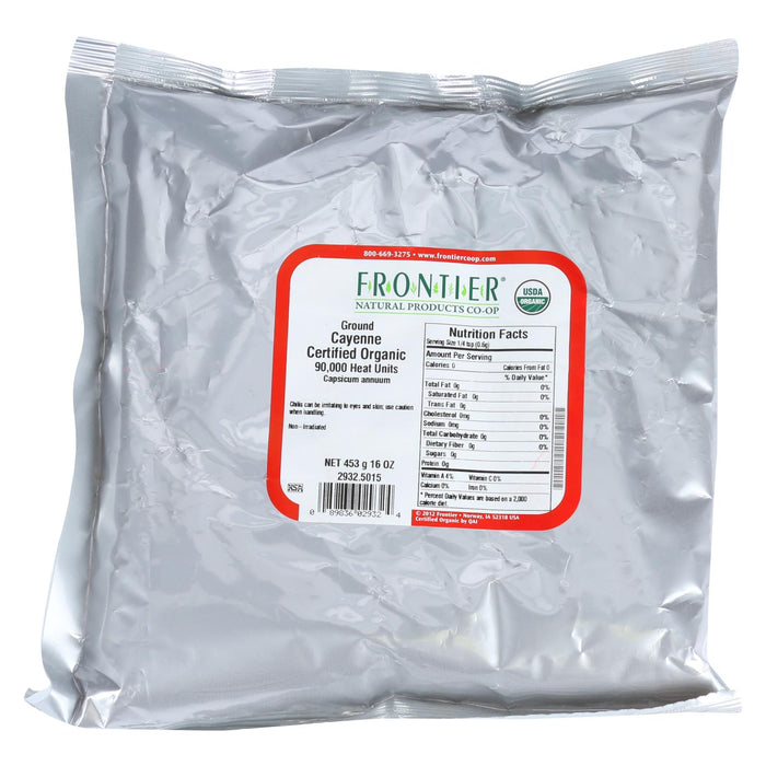 Frontier Herb Organic Cayenne Ground Chili Pepper, 1 lb