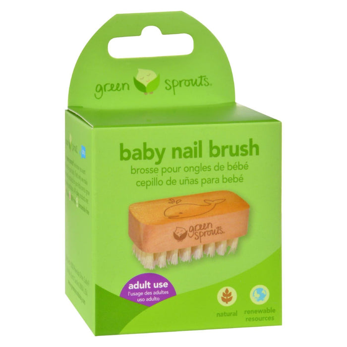 Green Sprouts Baby Nail Brush with Soft Bristles for Gentle Cleaning