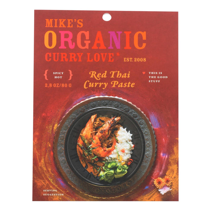Mike's Organic Curry Love Organic Curry Paste, Red Thai, 2.8 Oz. (Pack of 6)