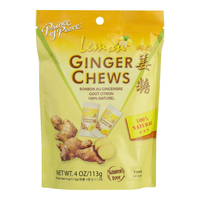 Prince Of Peace Ginger Lemon Throat Chews (4 Oz.)