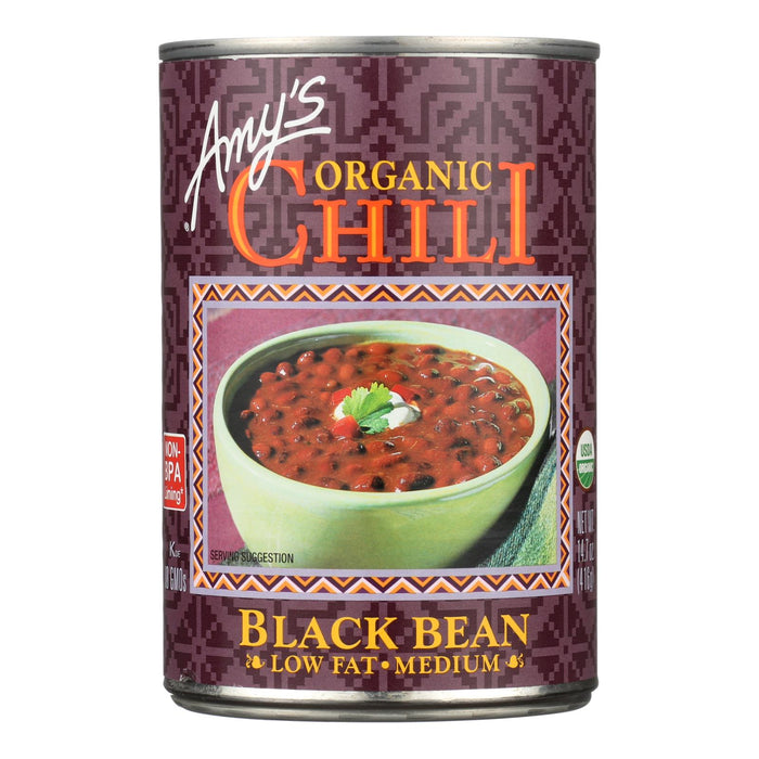 Amy's Organic Medium Black Bean Chili, 14.7 Oz (Pack of 12)