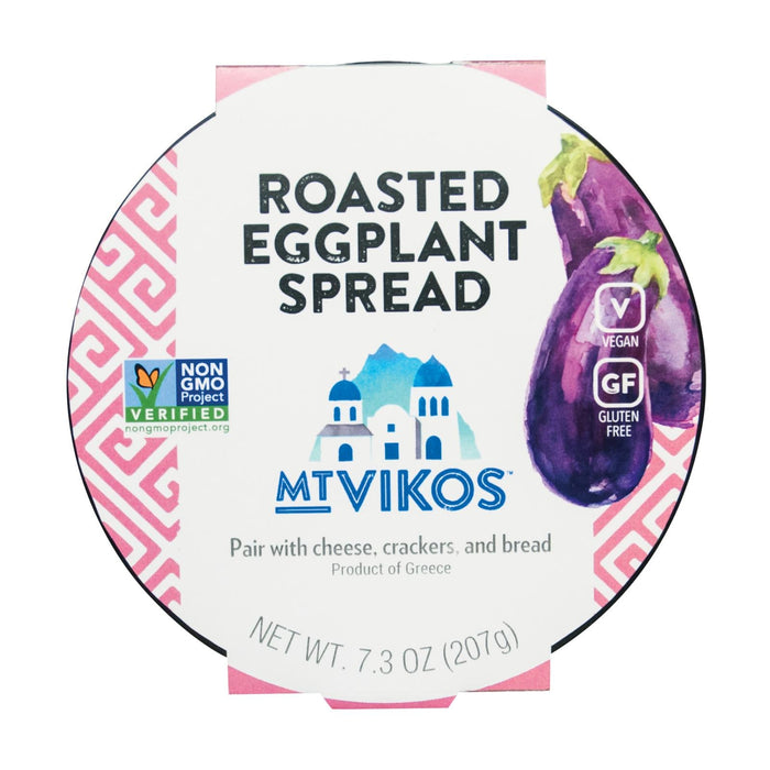 Roasted Eggplant Dip by Mt Vikos, (6 - 7.3 Oz. Jars)