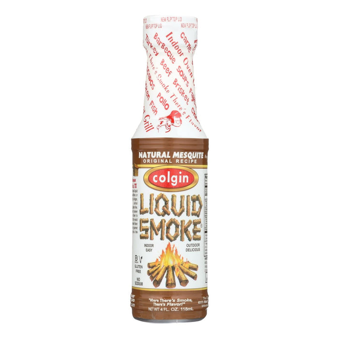 Colgin Mesquite Liquid Smoke, Perfect for Grilling and Smoking, 4 Fl Oz (Pack of 6)