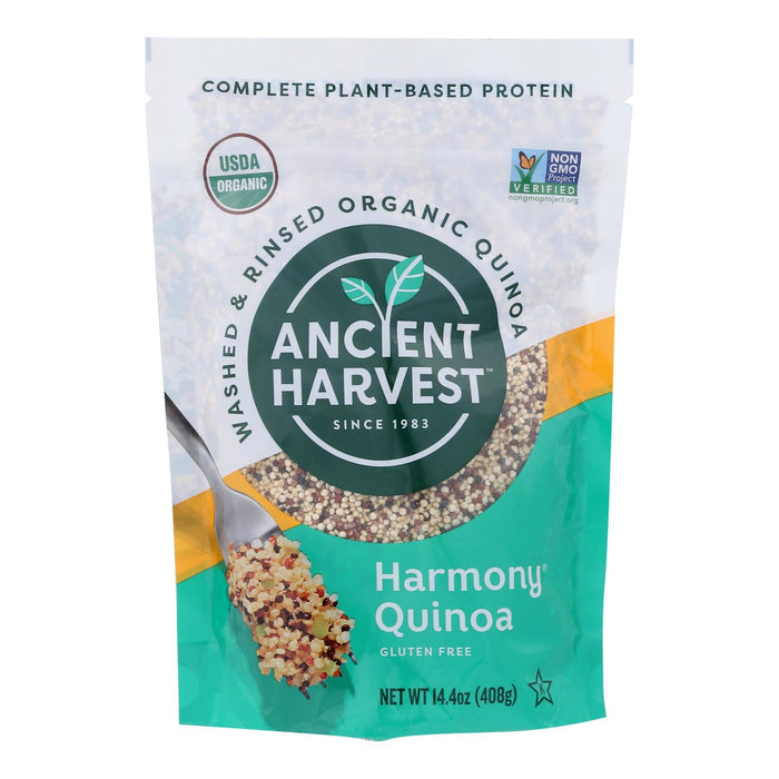 Ancient Harvest Organic Tri-Color Harmony Quinoa Blend, 12 Pack x 14.4 Ounce Bags