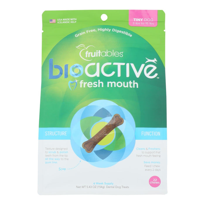 Fruitables Dental Chews for Small Dogs, 8 Chews (5.4 Oz.)