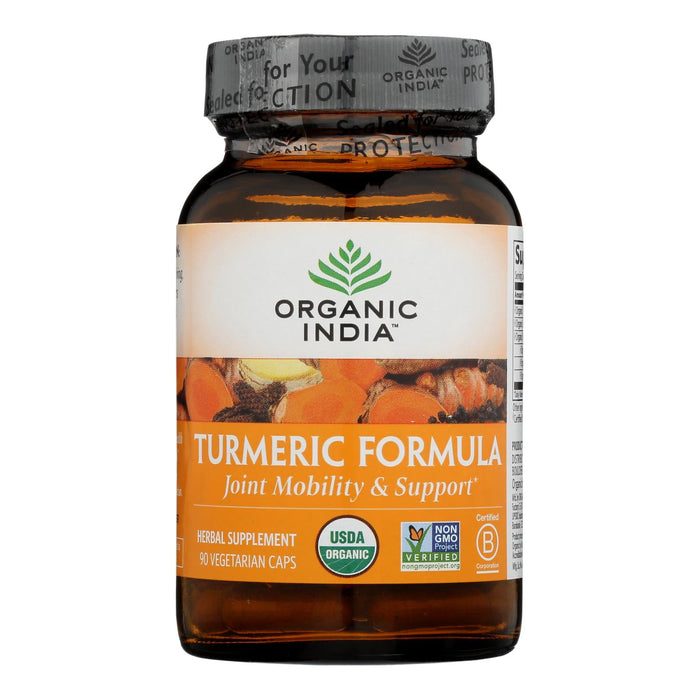Organic India Turmeric Formula Supplement, 90 Vegetarian Capsules