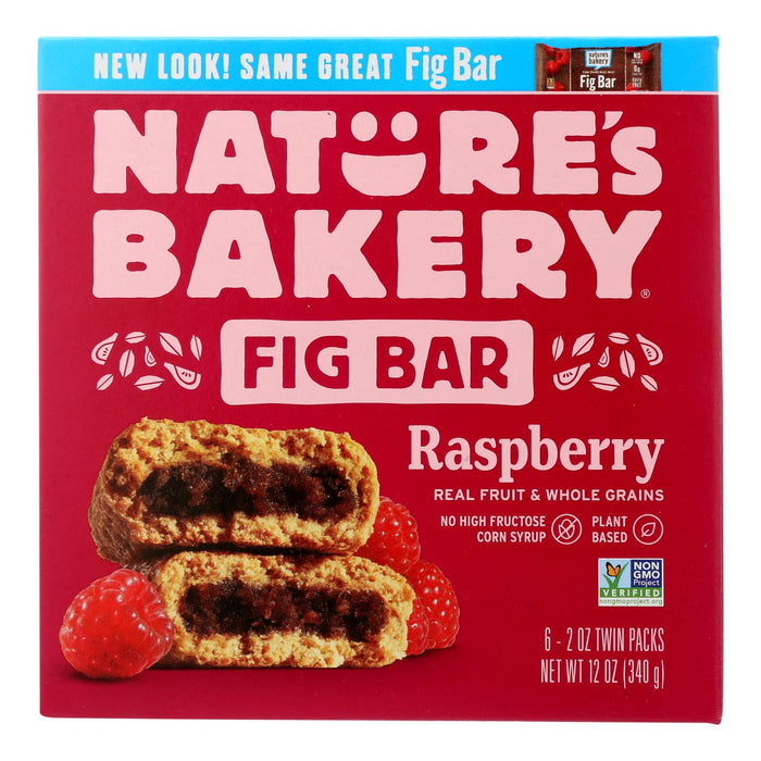 Nature's Bakery Raspberry Whole Wheat Fig Bar 2 Oz (Pack of 6)