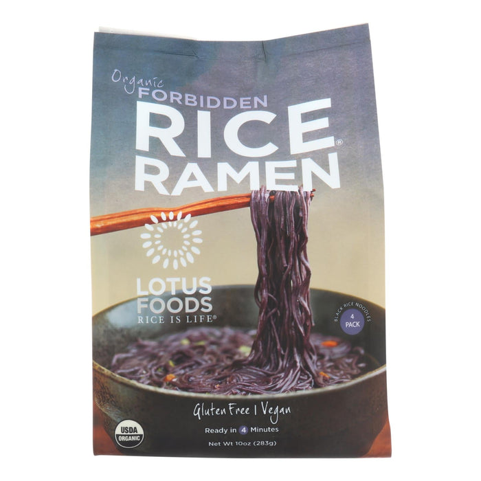 Lotus Foods Organic Forbidden Rice Ramen, 10 Oz Cake (Pack of 6)