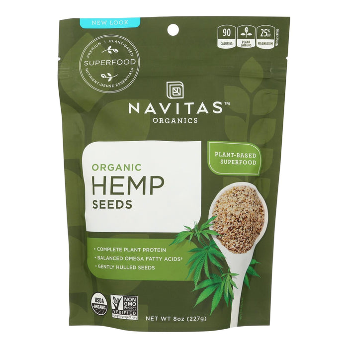 Navitas Naturals Organic Shelled Hemp Seeds (12 Pack, 8 Oz Each)