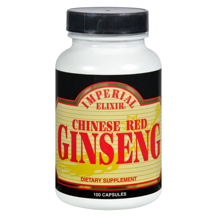 Imperial Elixir Chinese Red Ginseng, 100 Capsules