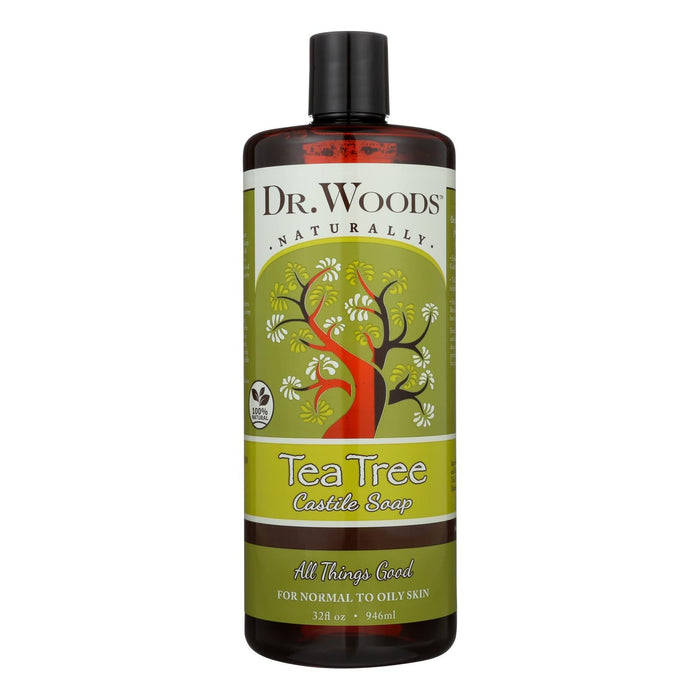 Dr. Woods Tea Tree Pure Revitalizing Castile Soap, 32 Fl Oz