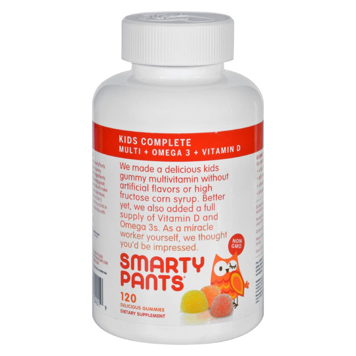 Smartypants Kids All-in-One Multivitamin + Omega 3 + Vitamin D Gummies (120-Count)