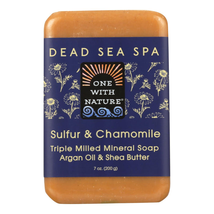 One With Nature Dead Sea Sulfur Bar Soap (7 Oz.)