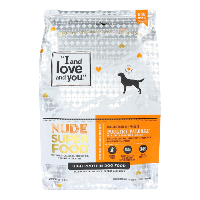 I and Love and You Grain-Free Dry Dog Food for All Breeds, Poultry Recipe, 23 Lbs