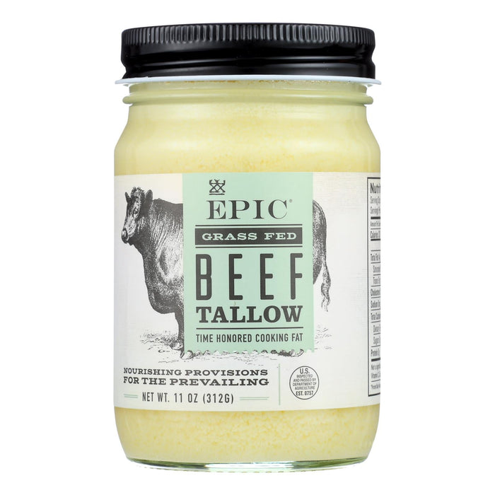 Epic Beef Tallow Oil for Enhanced Health and Vitality (Pack of 6 - 11 Oz.)