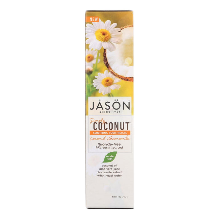 Jason Natural Products Soothing Coconut Chamomile Toothpaste - 4.2 Oz.