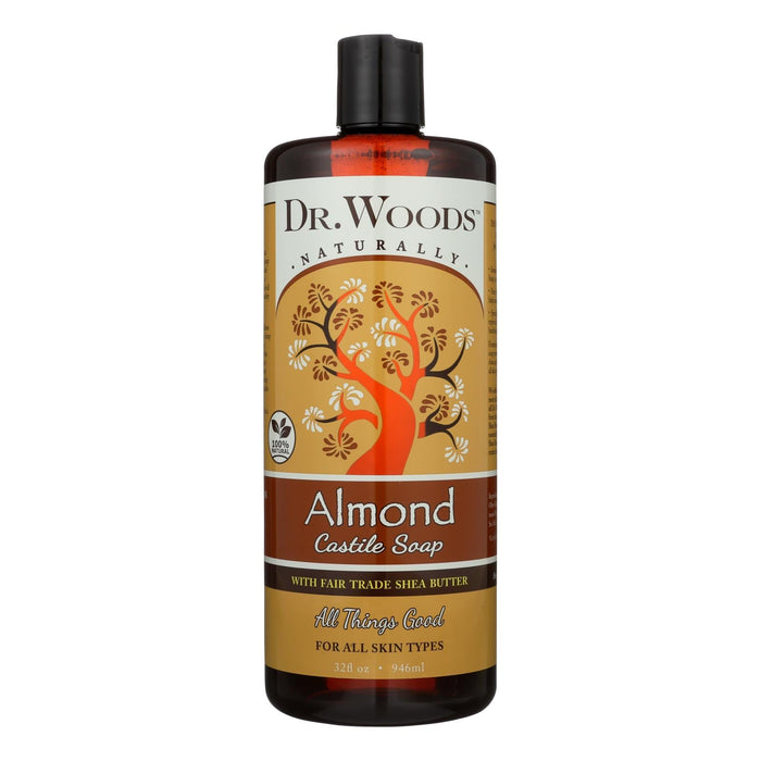 Dr. Woods Organic Castile Soap with Shea Butter and Almond, 32 Fl Oz