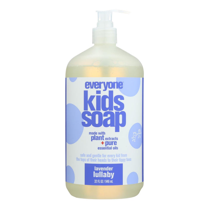 Eo Kids 3-in-1 Lavender Lullaby Calming Foaming Wash, Shampoo & Bubble Bath (32 Oz)