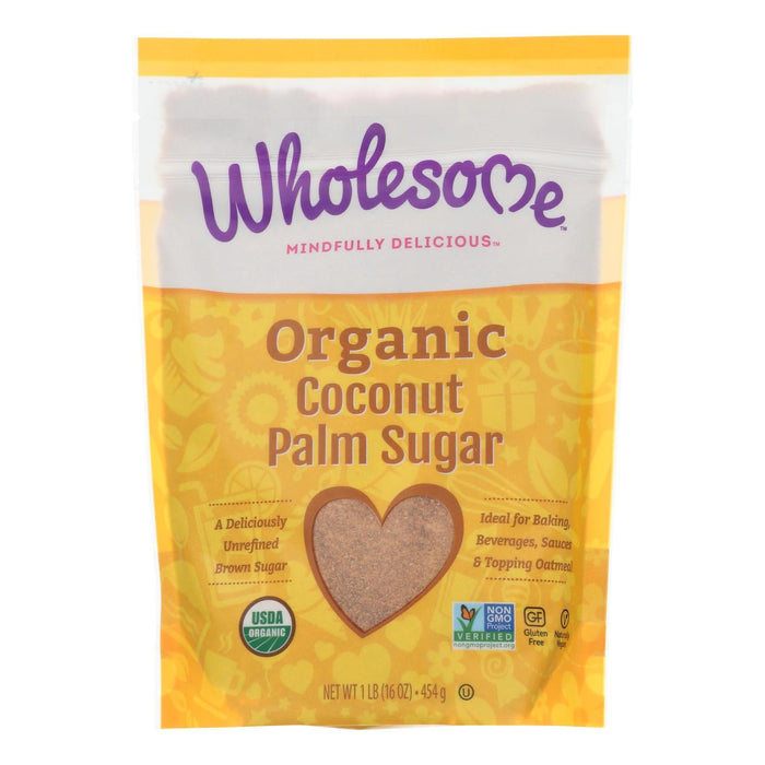 Wholesome Organic Coconut Palm Sugar - 16 Oz, Pack of 6