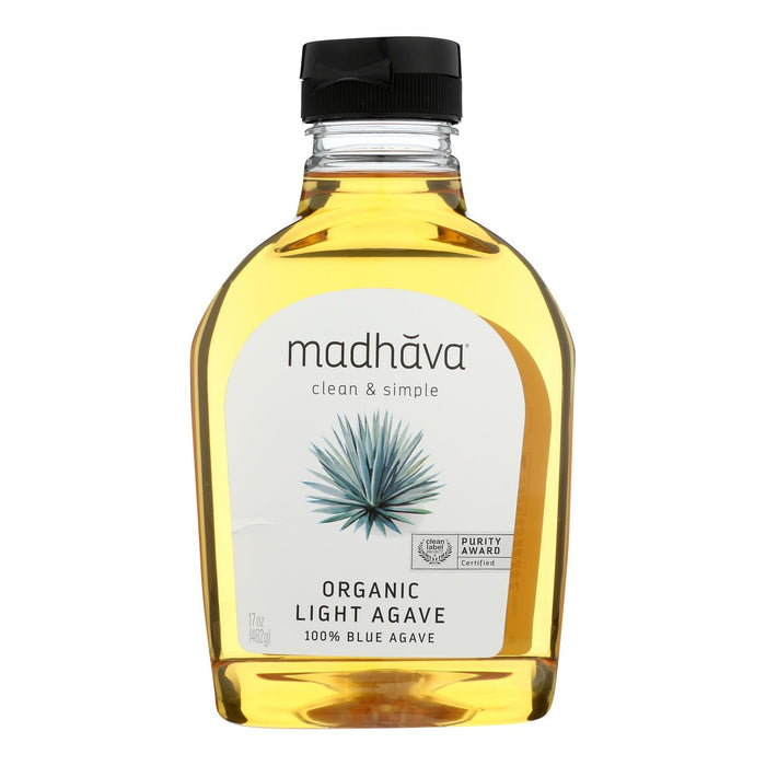 Madhava Golden Light Agave Nectar, 17 Oz., Pack of 6