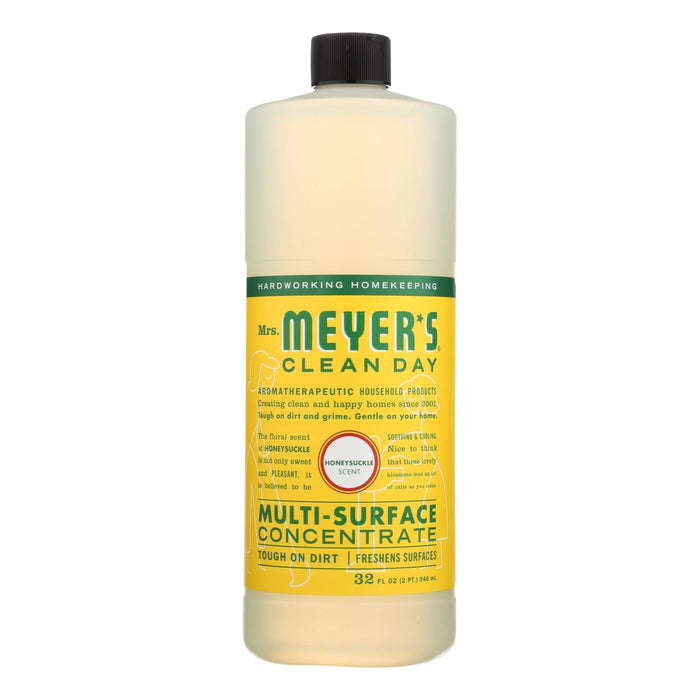 Mrs. Meyer's Clean Day Honeysuckle Multi-Surface Cleaner Concentrate (Pack of 6 - 32 Fl Oz)