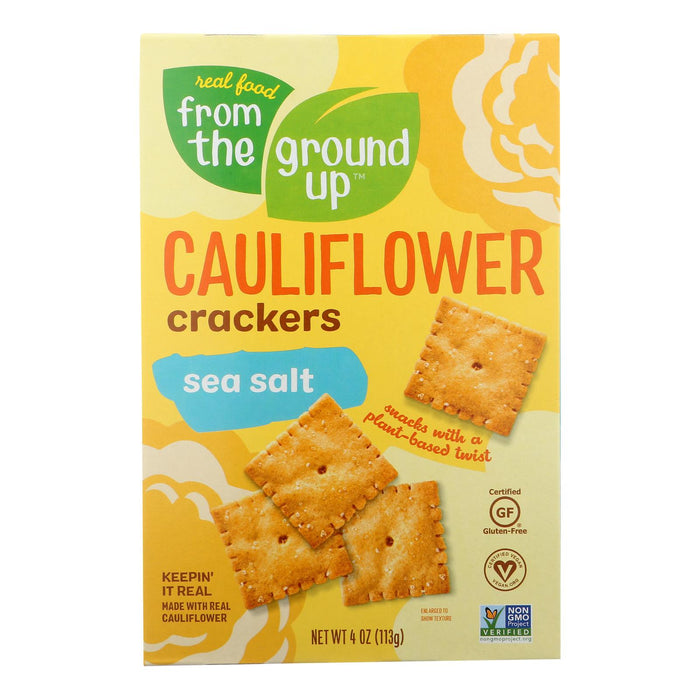 From The Ground Up Cauliflower Crackers Original, Pack of 6 - 4 Oz.