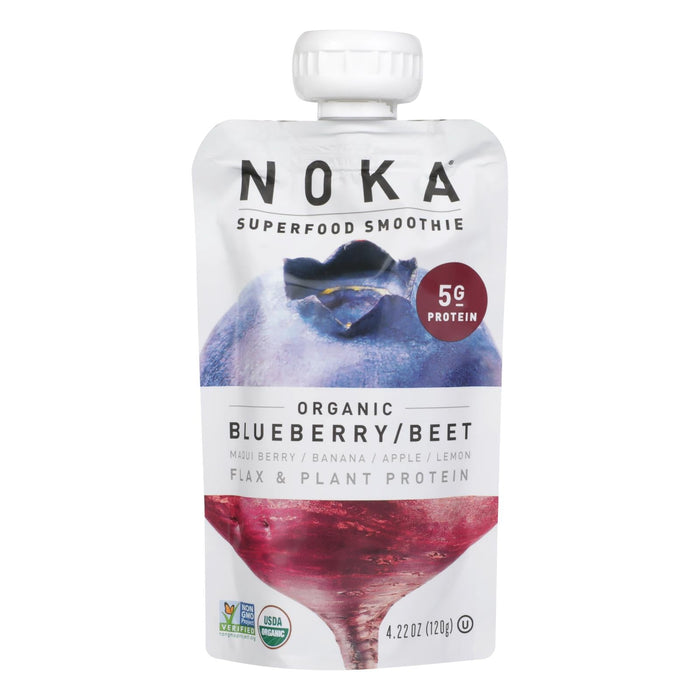 Noka Superfood Blueberry Beet Blend, Pack of 6, 4.22 Oz. Each