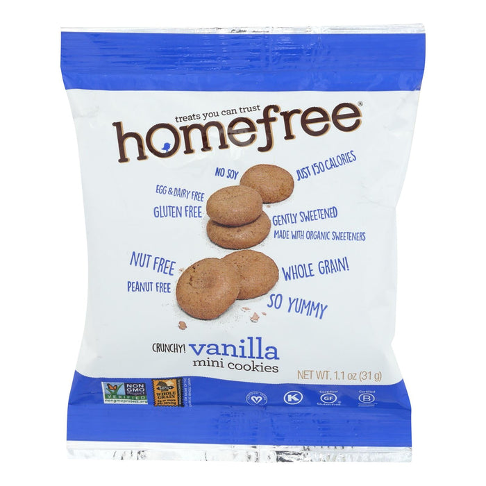 Homefree Gluten-Free Vanilla Mini Cookies, 1.1 Oz. Pack of 10