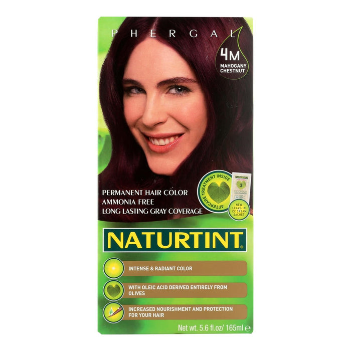 Naturtint Hair Color - Permanent - 4m - Mahogany Chestnut - 5.28 Oz - Pack of 2